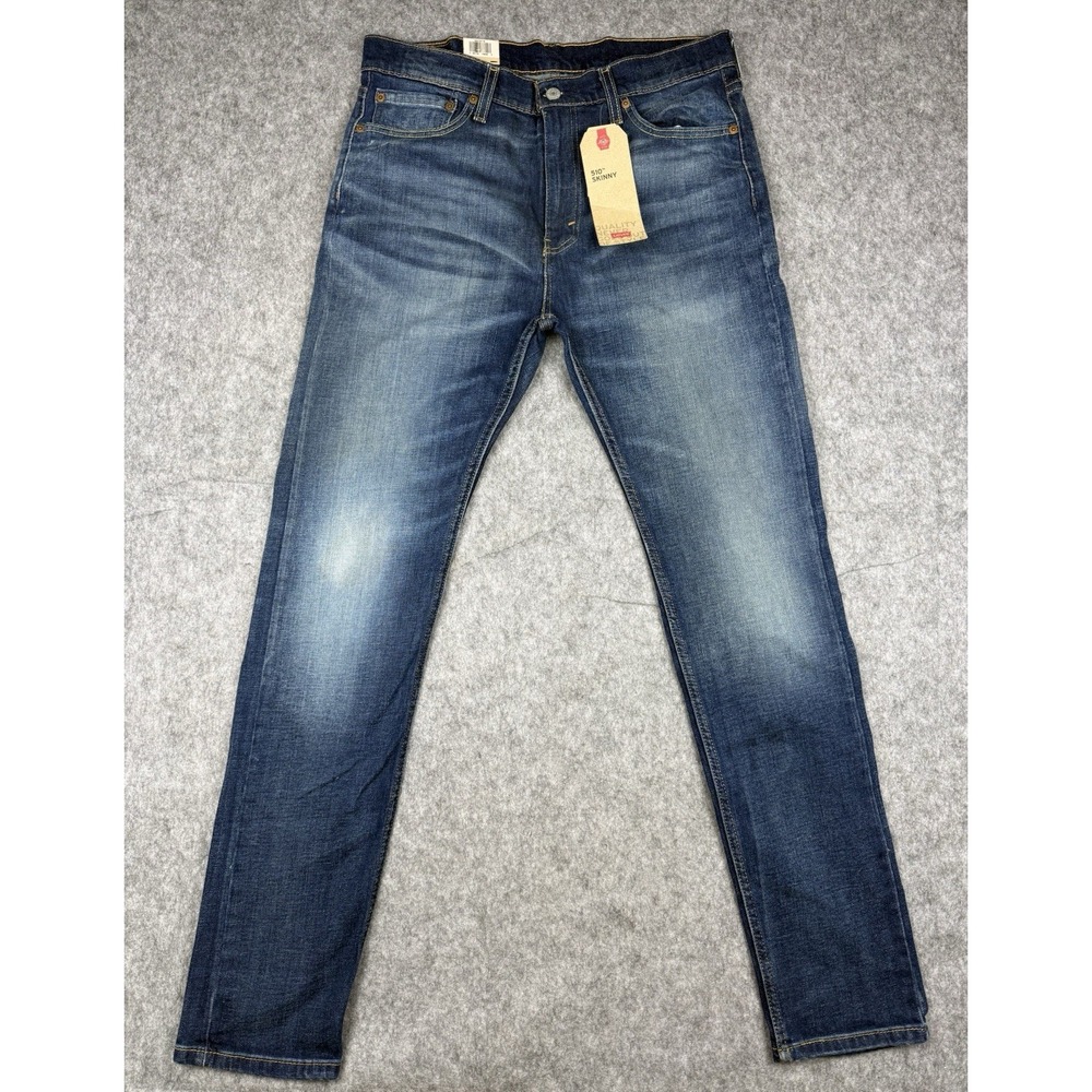NWT MSRP $69.50 33x32 Levi's 510 Skinny Stretch Blue Jeans 98% cotton